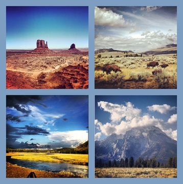 Yellowstone and Monument Valley